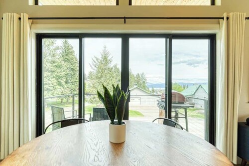 Modern Retreat with Game Room and Lake Views