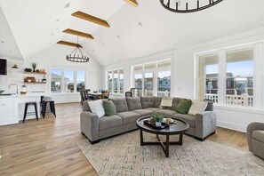 TV, table football, ping pong, books - It's A Good Life by Brunswick Vacation Rentals: New 6BR w/ Pool, Spa, Near Beach (Ocean Isle Beach)