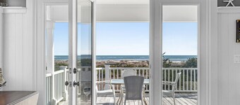 Genuine at Holden Beach Ocean front with private heated pool and great beach views