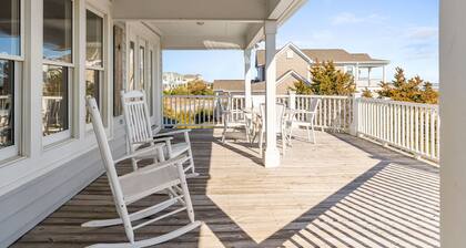 Genuine at Holden Beach Ocean front with private heated pool and great beach views
