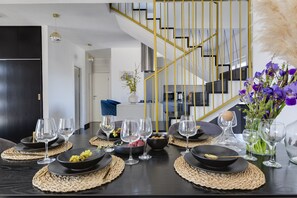 Dining - Modern Villa Grigia with pool (Radošinovci)