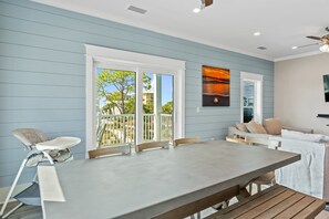 Smart TV, DVD player, books, video library