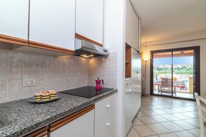 Réfrigérateur, micro-ondes, plaque de cuisson, lave-vaisselle