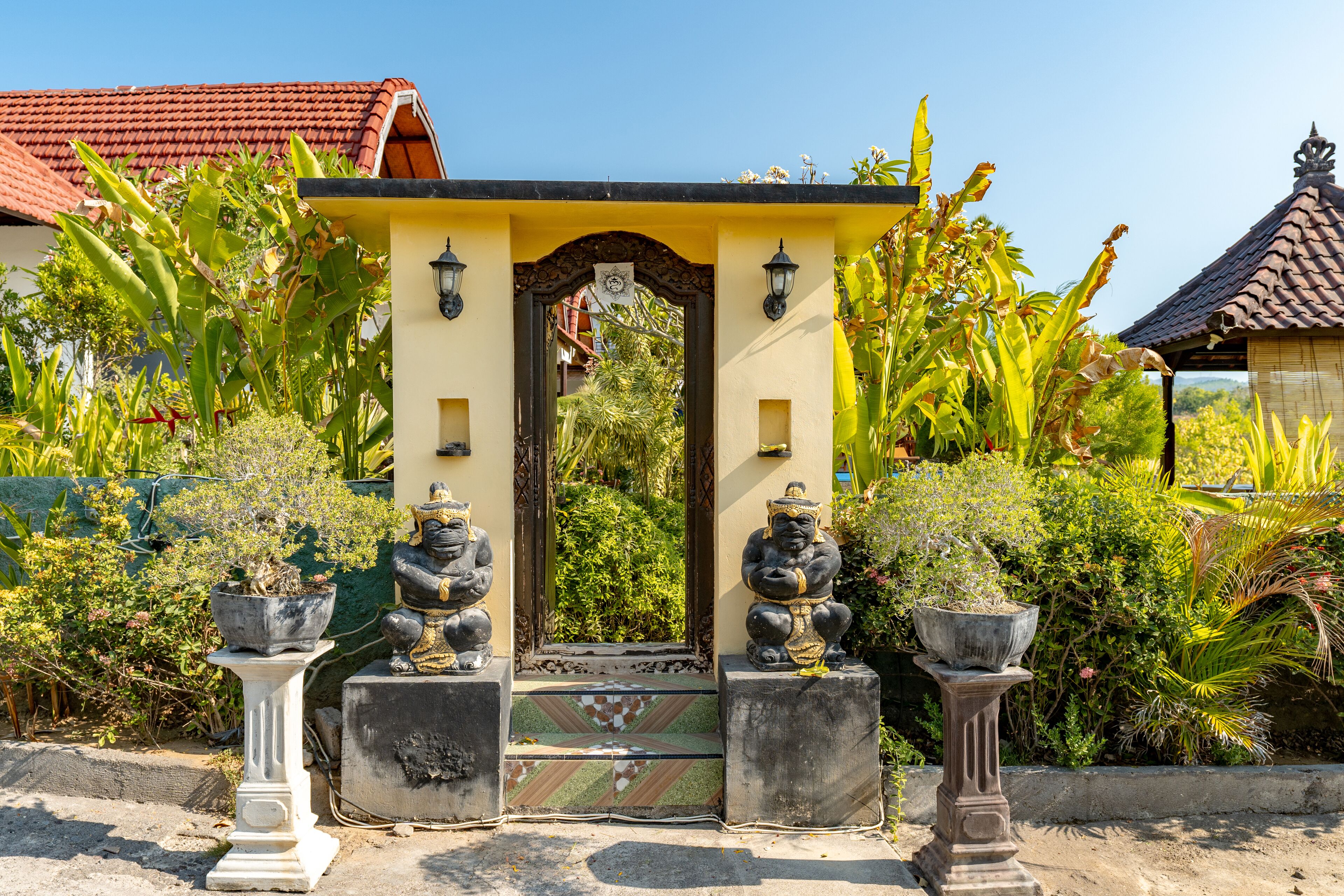 Entrée de l’hébergement