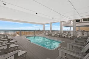 A heated pool