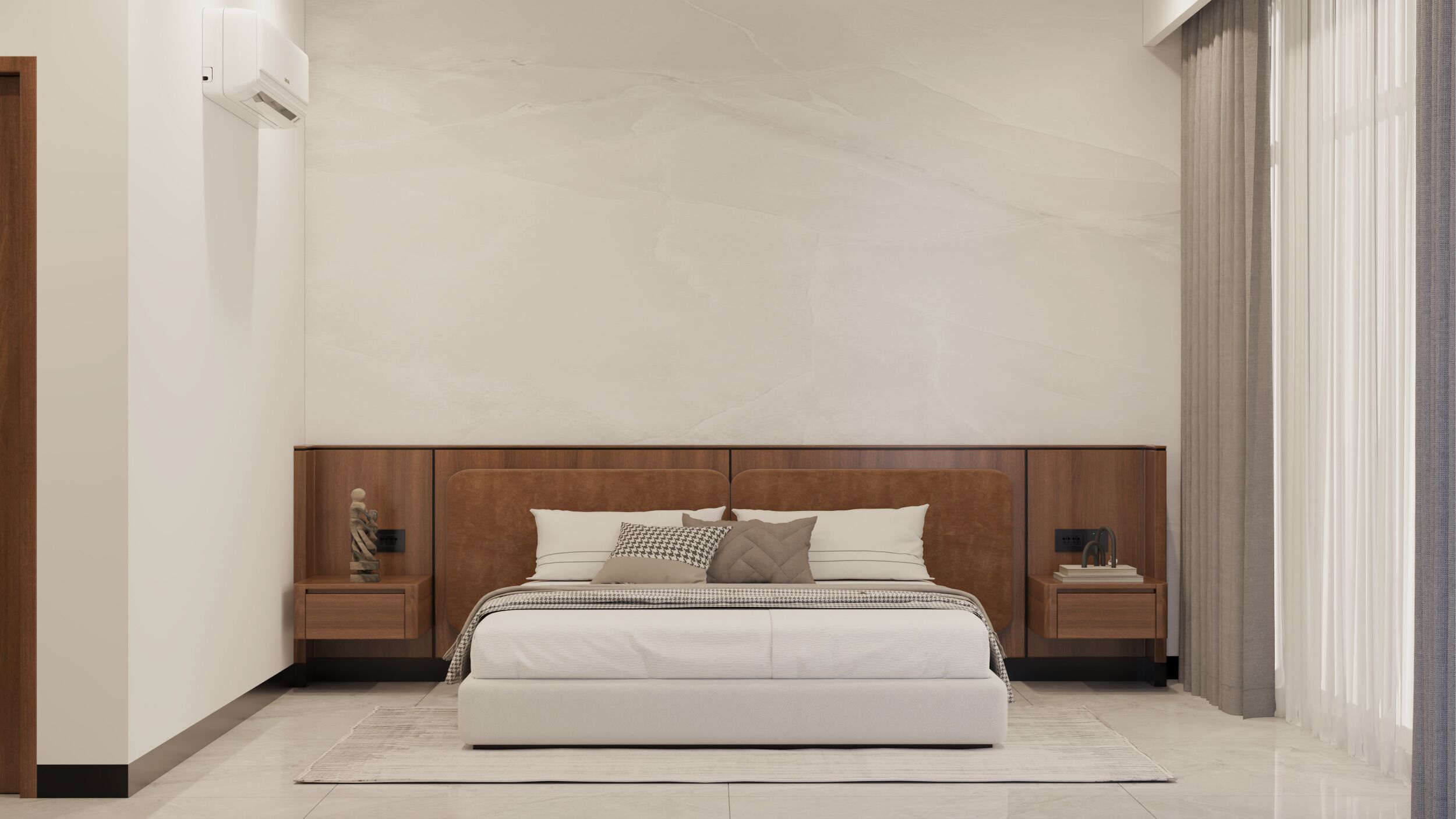 Executive Double Room, 1 Bedroom, Garden View | Bar mini, peti besi dalam bilik, meja, ruang kerja komputer riba 