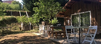 Vineyard house, on the estuary shore