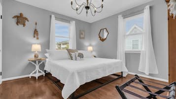 2 habitaciones, tabla de planchar con plancha, cuna de viaje y internet