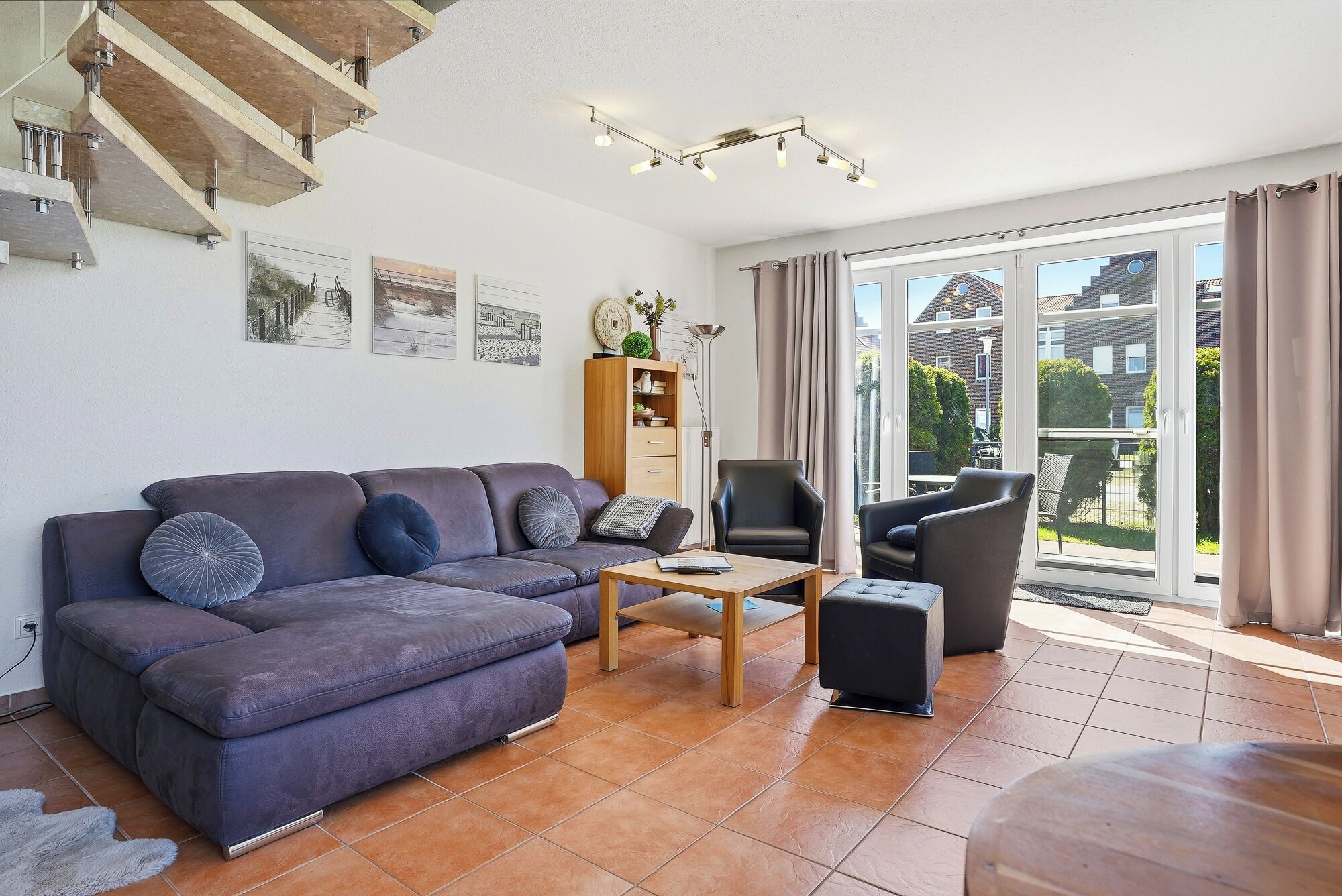 TV, DVD player, stereo