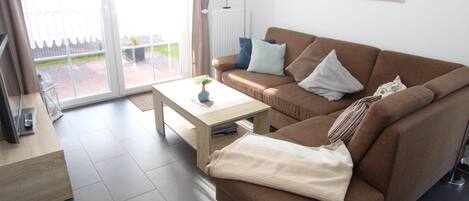 TV, DVD player, stereo