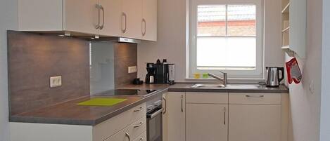 Frigorífico, horno, placa de cocina y lavavajillas