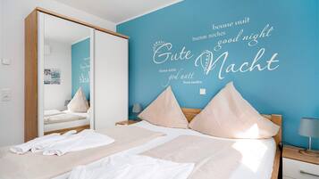 2 slaapkamers, een strijkplank/strijkijzer, gratis wifi