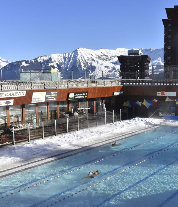 Una piscina climatizada