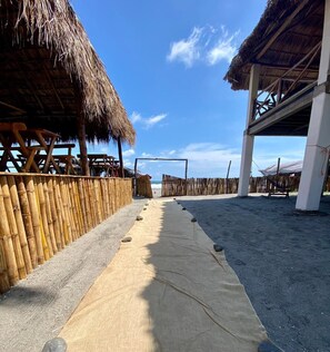 On the beach