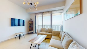 TV - Breathtaking Sea View | Luxury 1 Bed | Marina Stay I 5242 Tower 2 (Dubai Marina)