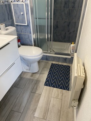 Shower, hair dryer