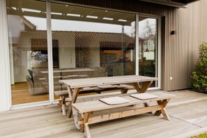 Outdoor dining - Vacation apartment Birke - Landhaus zum See Überlingen-Nesselwangen (Überlingen)