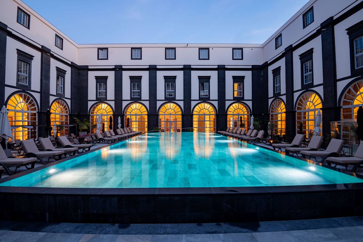 indoor pool, outdoor pool