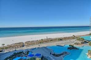 On the beach - Edgewater Resort Tower 1-701~Sleeps 12~wraparound balcony (Panama City Beach)