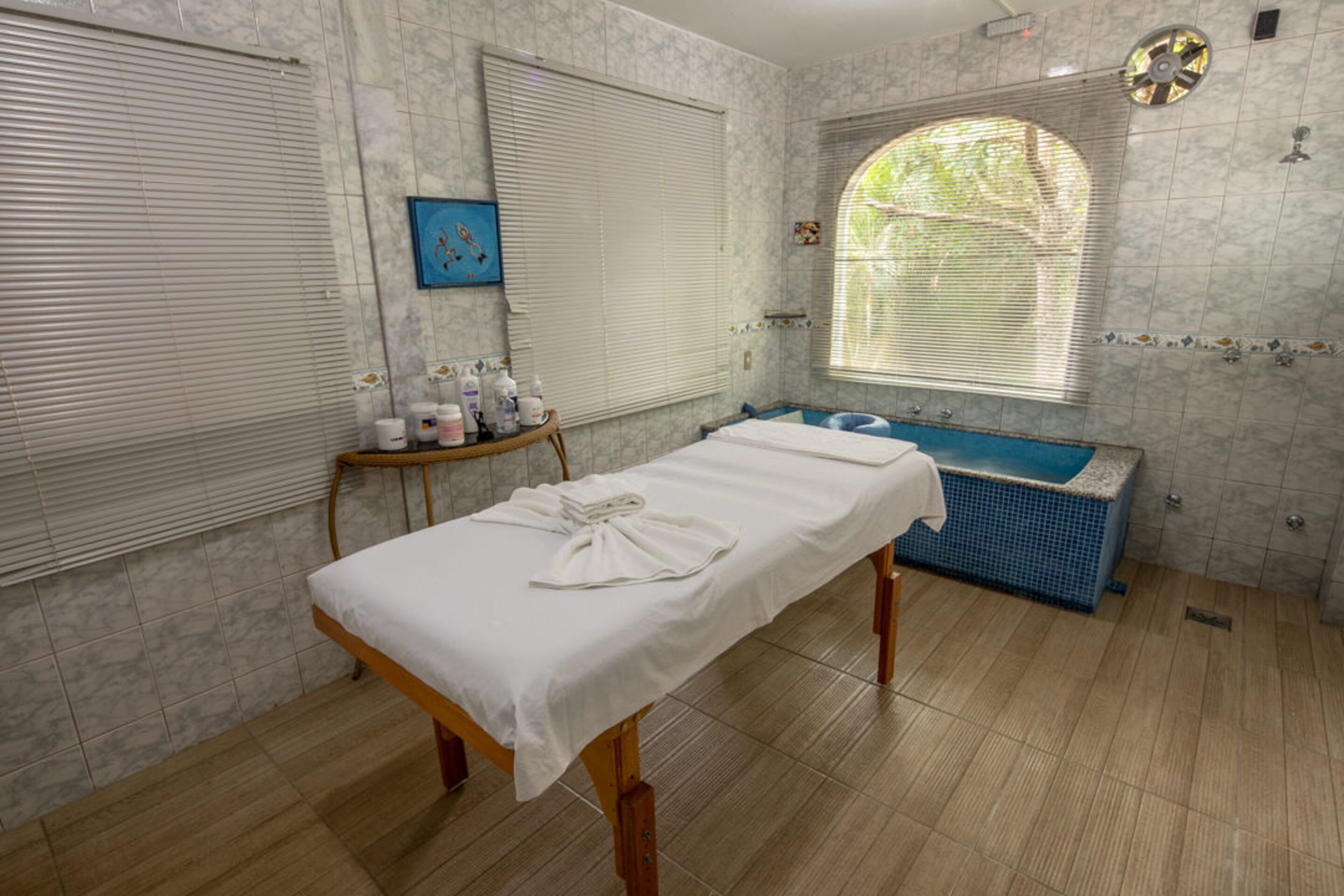 Steam room, massages