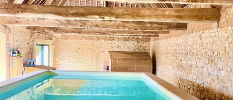 Indoor pool, a heated pool