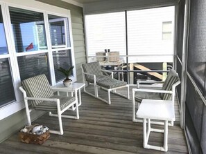 Terrace/patio - Holland House - Oceanfront, Dog Friendly (Pawleys Island)