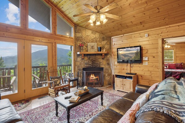 Smart TV, caminetto, videogiochi, lettore DVD