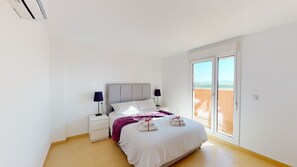 3 habitaciones y ropa de cama 