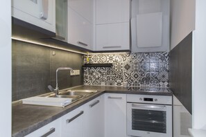 Apartment, Multiple Beds | Private kitchen | Fridge, microwave, oven, stovetop - Remarkable 1-bed Apartment in Sarajevo (Sarajevo)
