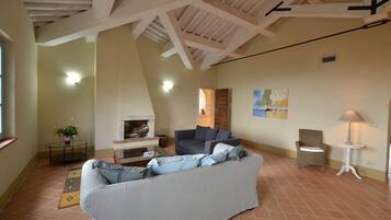 Télévision, cheminée