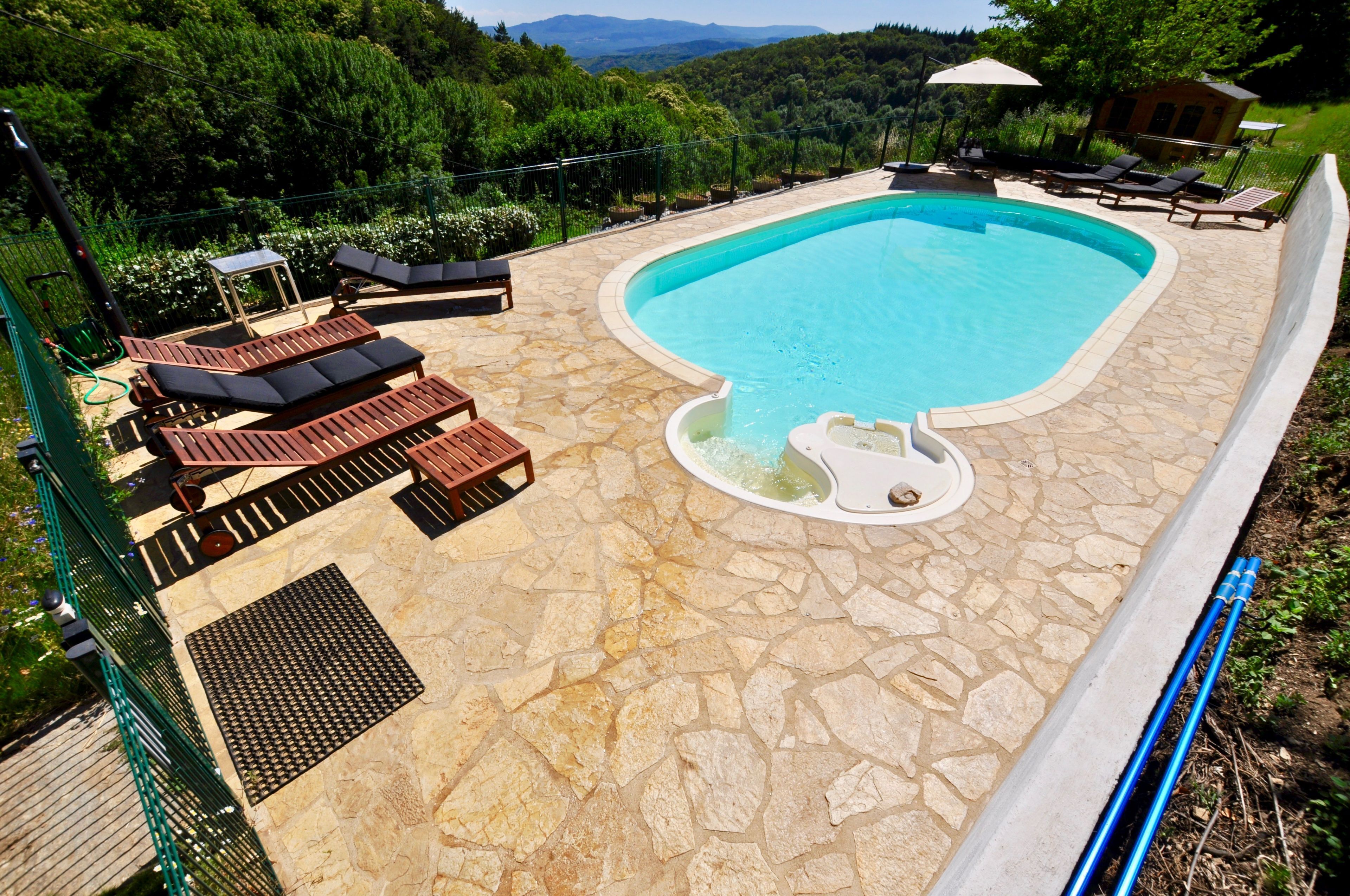 A heated pool
