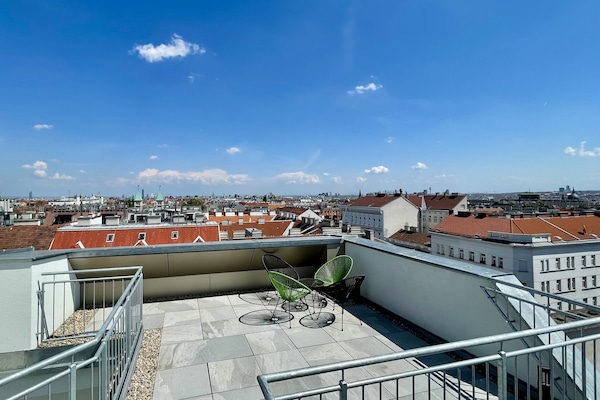 Apartamento superior | Terraço/pátio