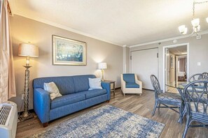 TV, offices - Spacious, Ocean FRONT Unit - Caravelle 1235 (Myrtle Beach)