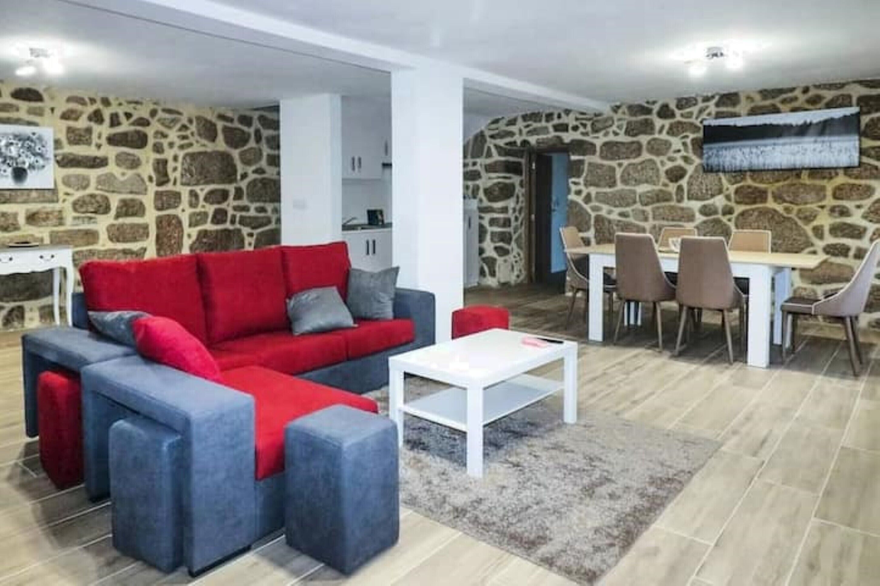 Smart-tv en een open haard