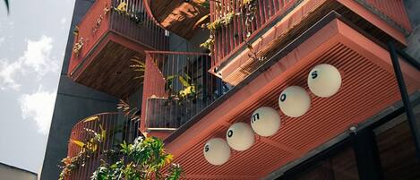 Voorkant van accommodatie