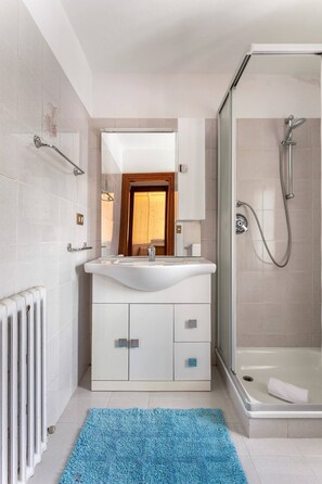 Séchoir à cheveux, serviettes fournies, shampooing, papier de toilette