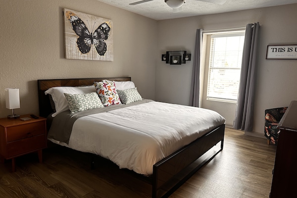 Comfortable king size bed