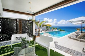 Pool - Sunset (Apt5) Terrace & Sea View # 2 bedrooms (Sint Maarten)