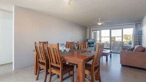 Dining - The Dunes Two bedroom apartment overlooking pool (Fingal Bay)