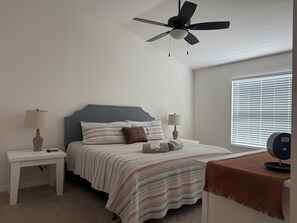 2 bedrooms, iron/ironing board, free WiFi, bed sheets