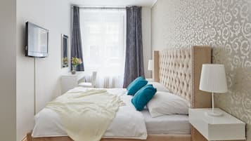Apartamento design | 2 quartos, cortinas blackout, Wi-Fi de cortesia