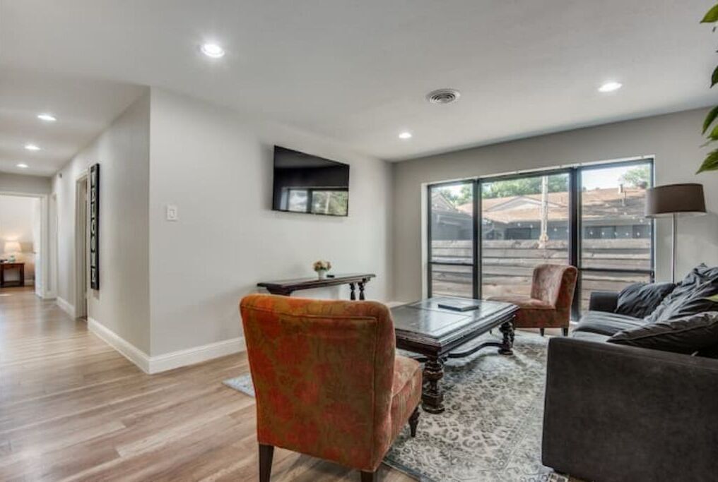 Smart TV, foosball, books