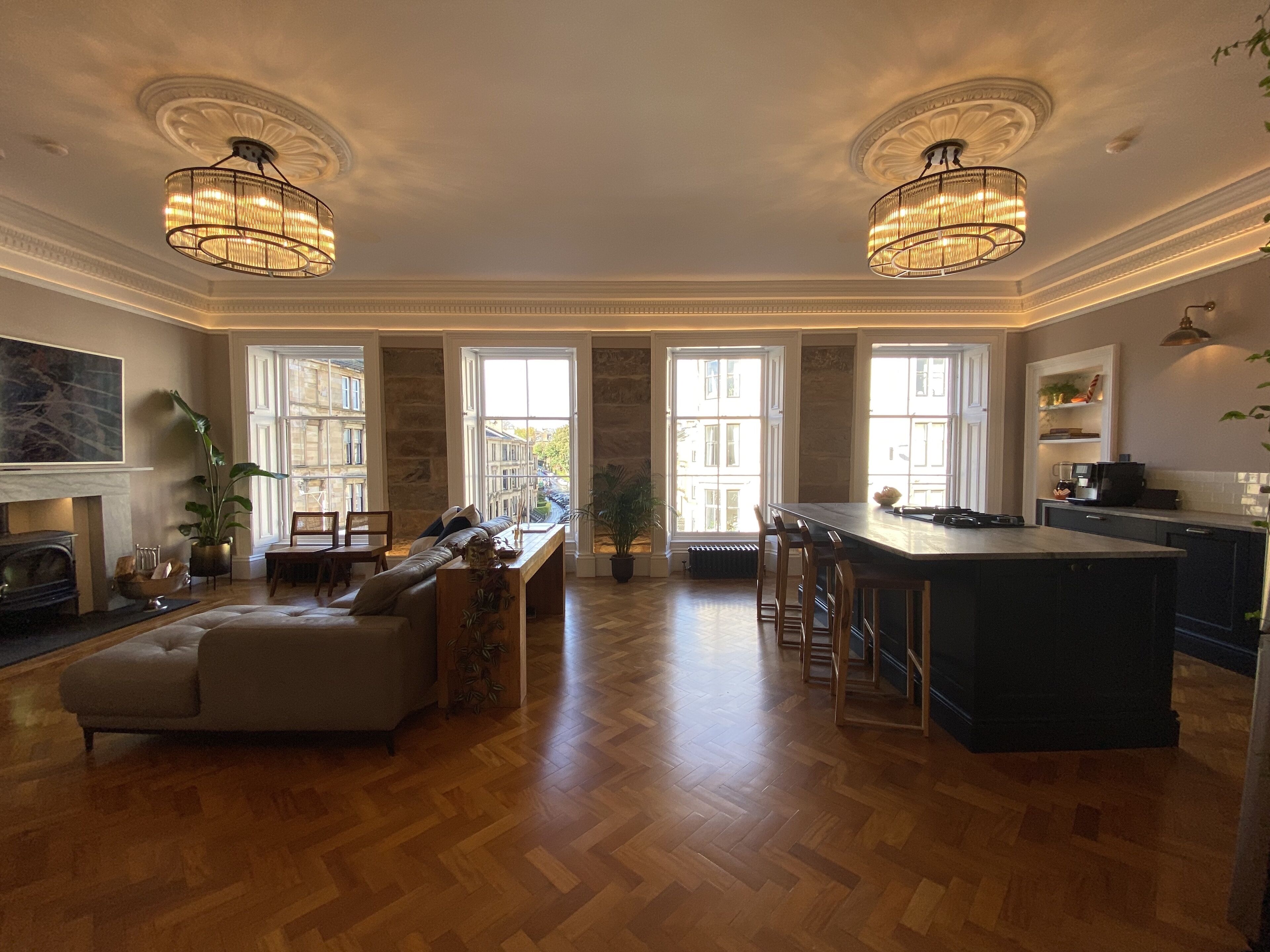 Luxury Apartment | Living area | Smart speakers