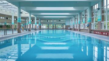 Indoor pool, a heated pool