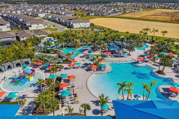 Piscine extérieure, piscine chauffée