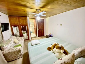 2 bedrooms, free WiFi, bed sheets - Villa Valencia Caribbean house with ocean views. Second Floor (Los Patos)