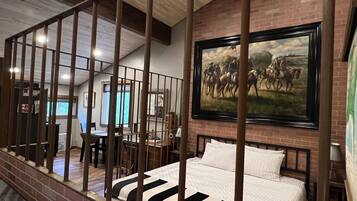 Iron/ironing board, travel crib, free WiFi, bed sheets