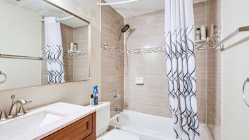 Hair dryer, towels