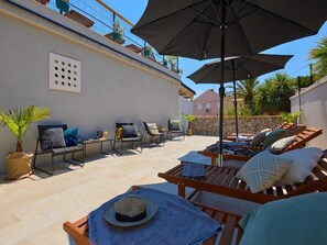 Terrace/patio - Palm Tree Apartments - Studio Apartment (A3) (Dubrovnik)