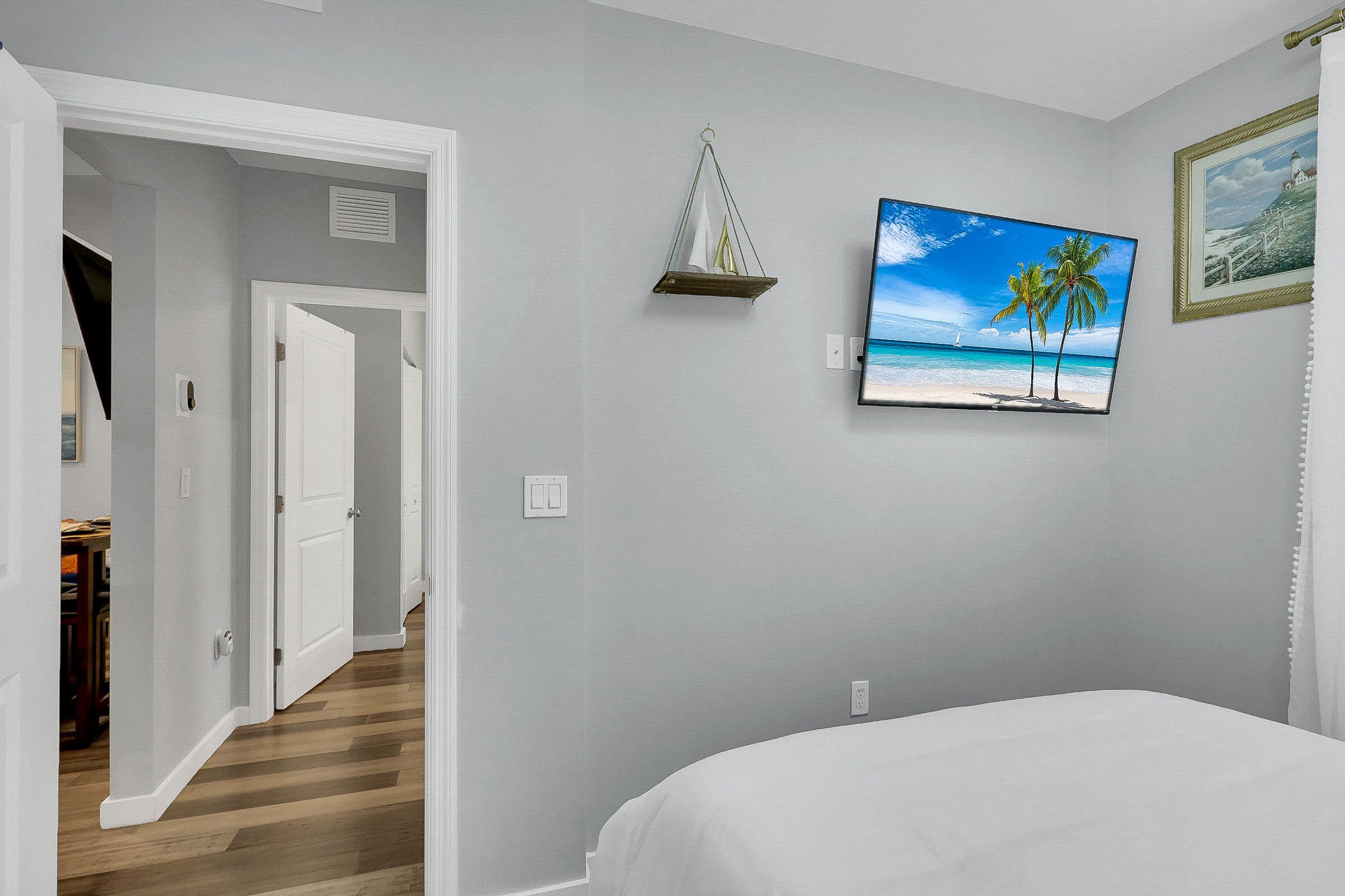 2 bedrooms, iron/ironing board, travel crib, WiFi